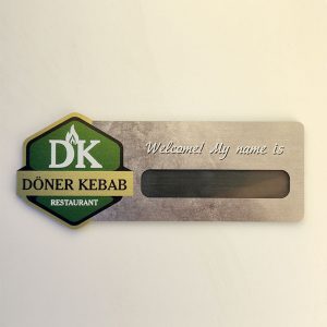 “Doner kebab” badge by Vizinform