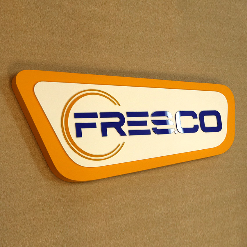Przestrzenne logo 3D z akrylu (Oznakowanie wewnętrzne biura)