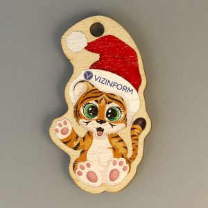 Zabawka świąteczna z kolorowym nadrukiem by Vizinform