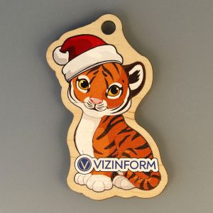Zabawka świąteczna z kolorowym nadrukiem by Vizinform